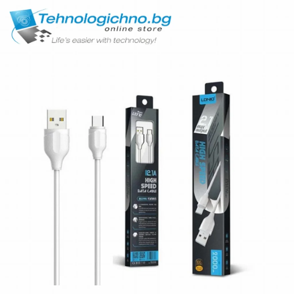  Кабел Micro USB cable LDNIO LS372 2m