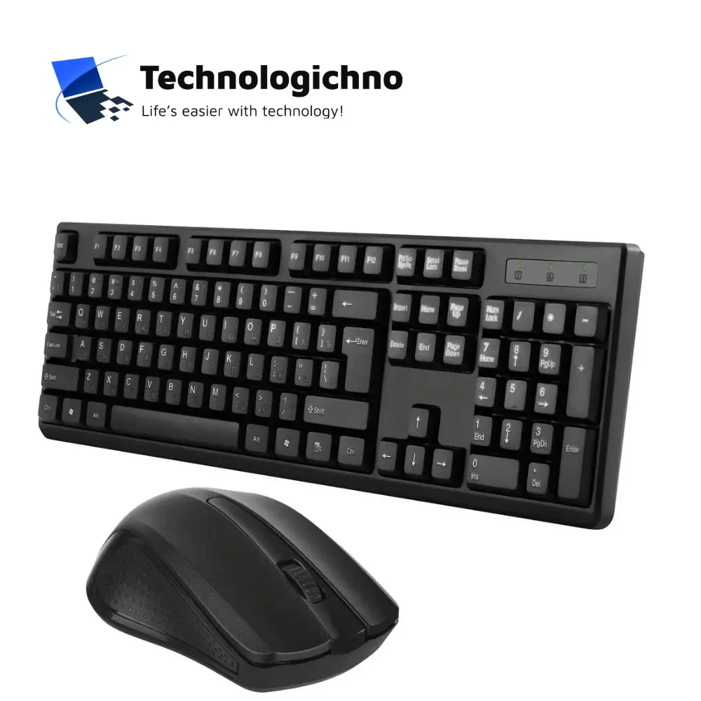  Комплект безжични мишка и клавиатура Jedel WS736