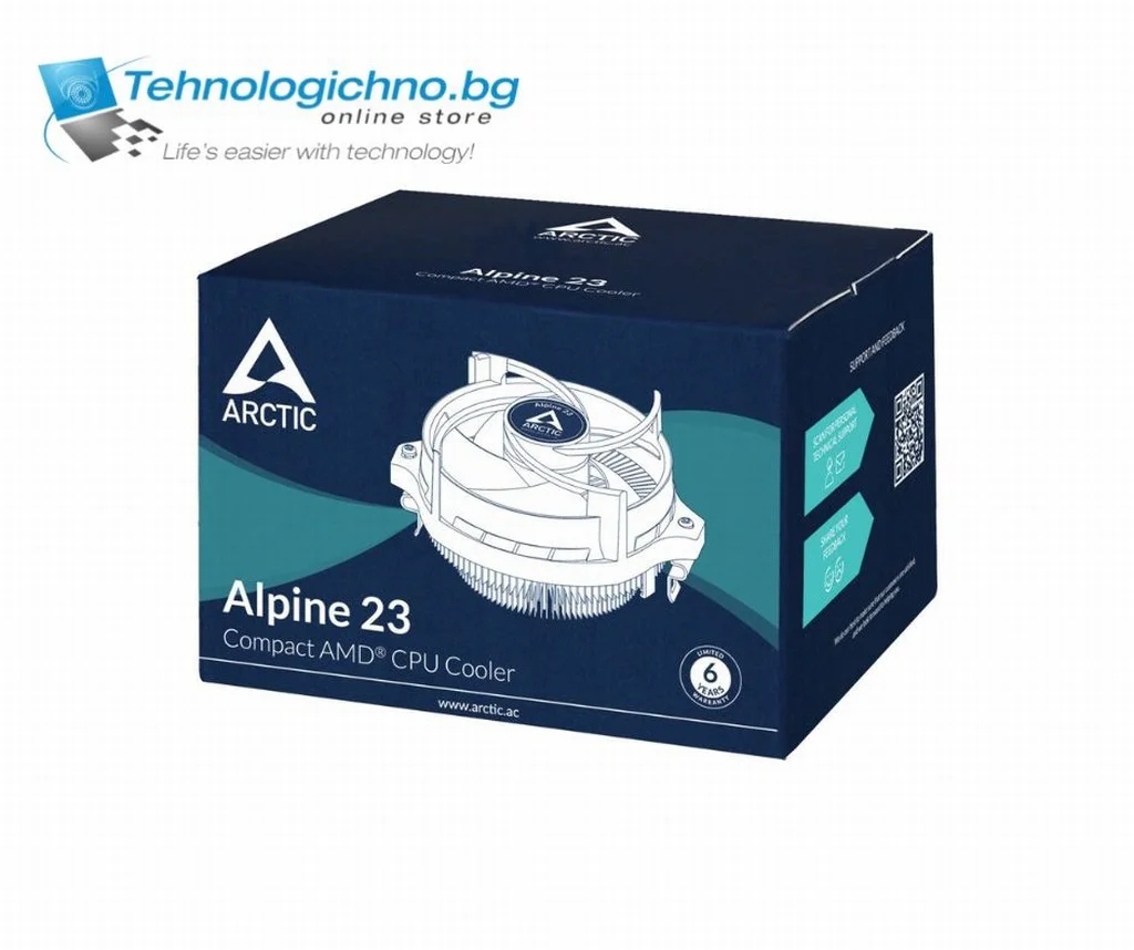  Охладител Arctic Alpine 23 AMD AM4 CPU Cooler