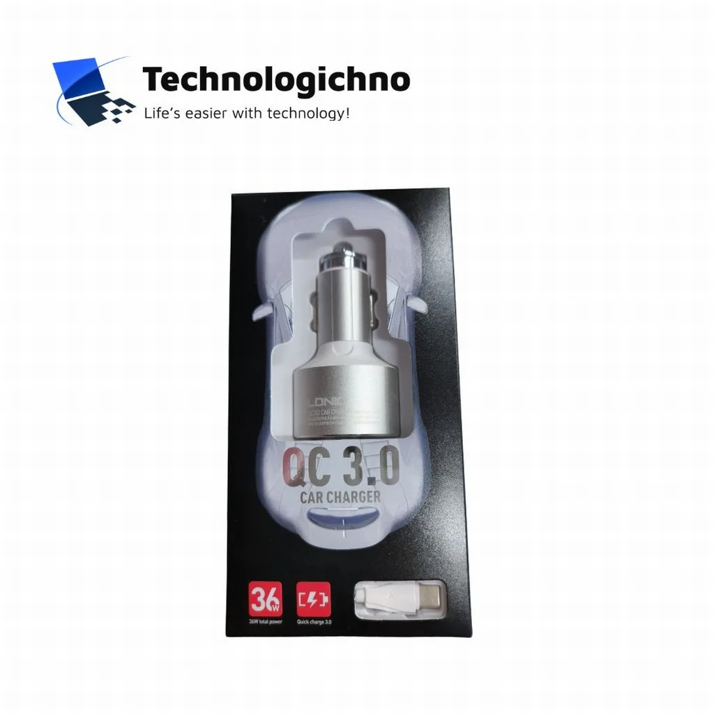  Зарядно за кола LDNIO C703Q 3.6-20V USB Type C