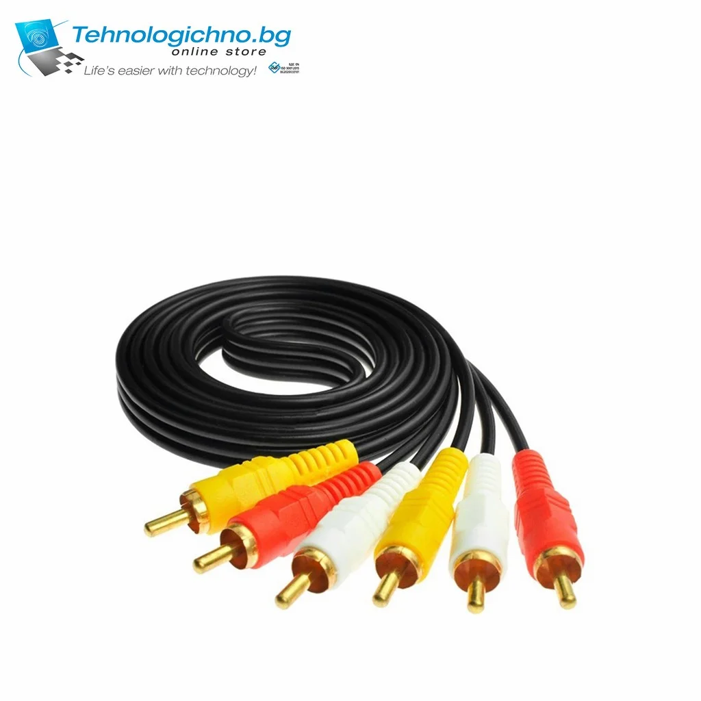  Кабел 3RCA M/3RCA M10m