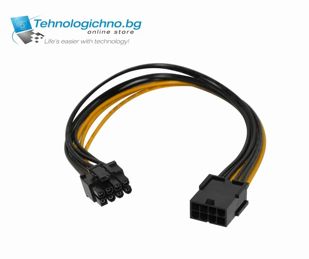  Кабел MAKKI 8pin PCI-E Power Extender 30cm