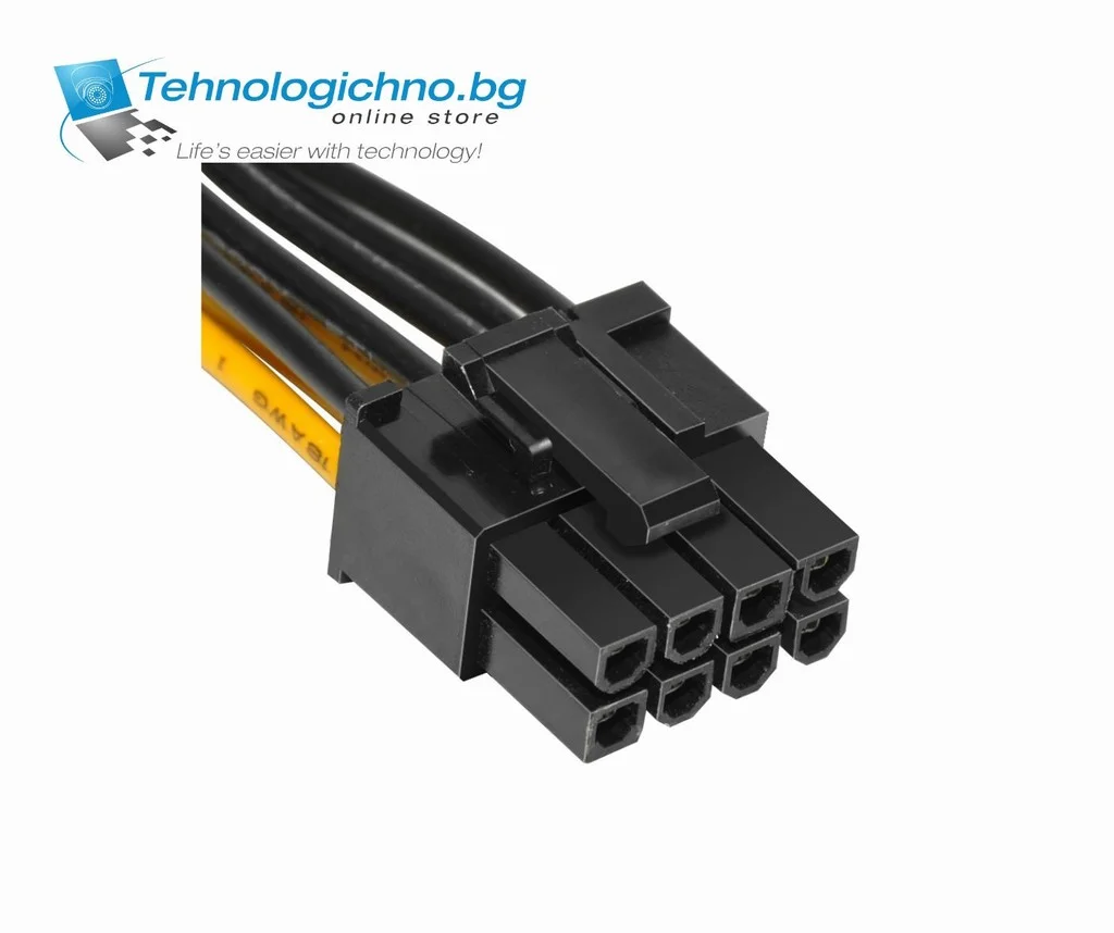  Кабел MAKKI 8pin PCI-E Power Extender 30cm