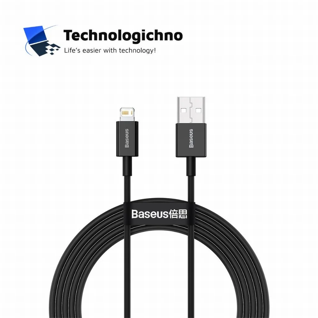  Кабел Baseus Superior Lightning 2.4A 1m черен