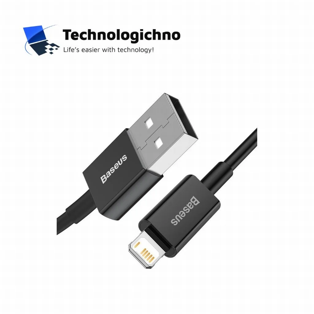  Кабел Baseus Superior Lightning 2.4A 1m черен