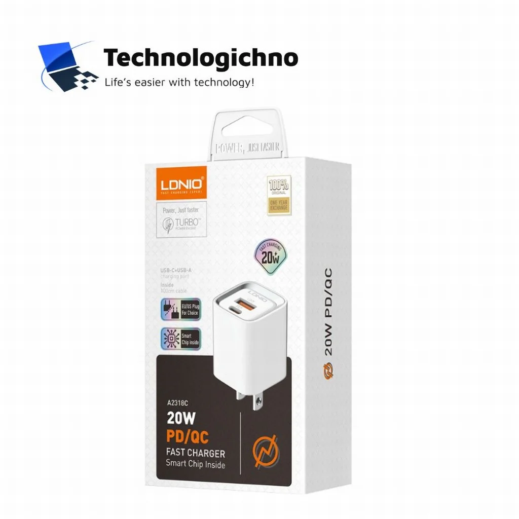  Зарядно Ldnio A2318 20W Type-C to Lightning