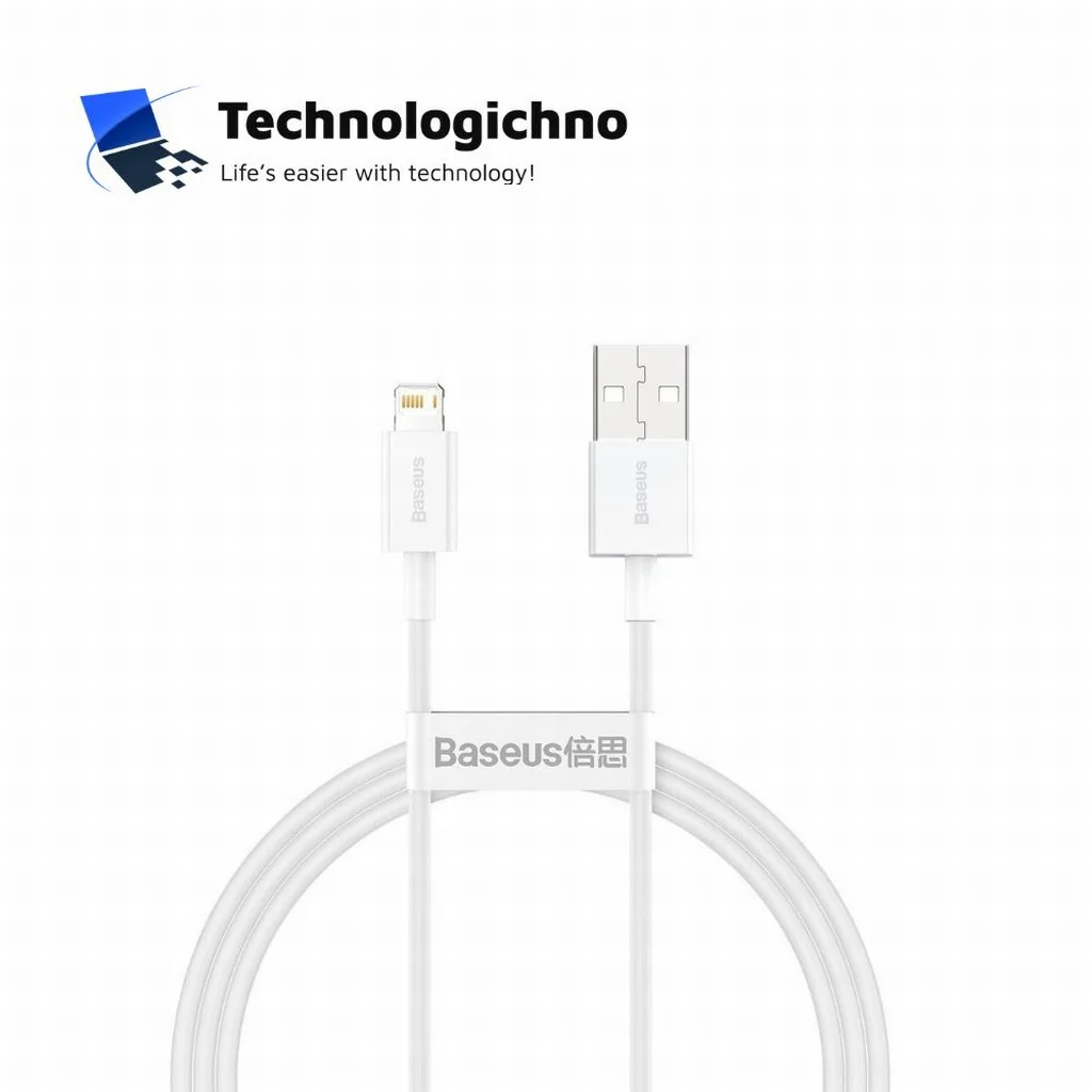  Кабел Baseus Superior Lightning 2.4A 2m бял