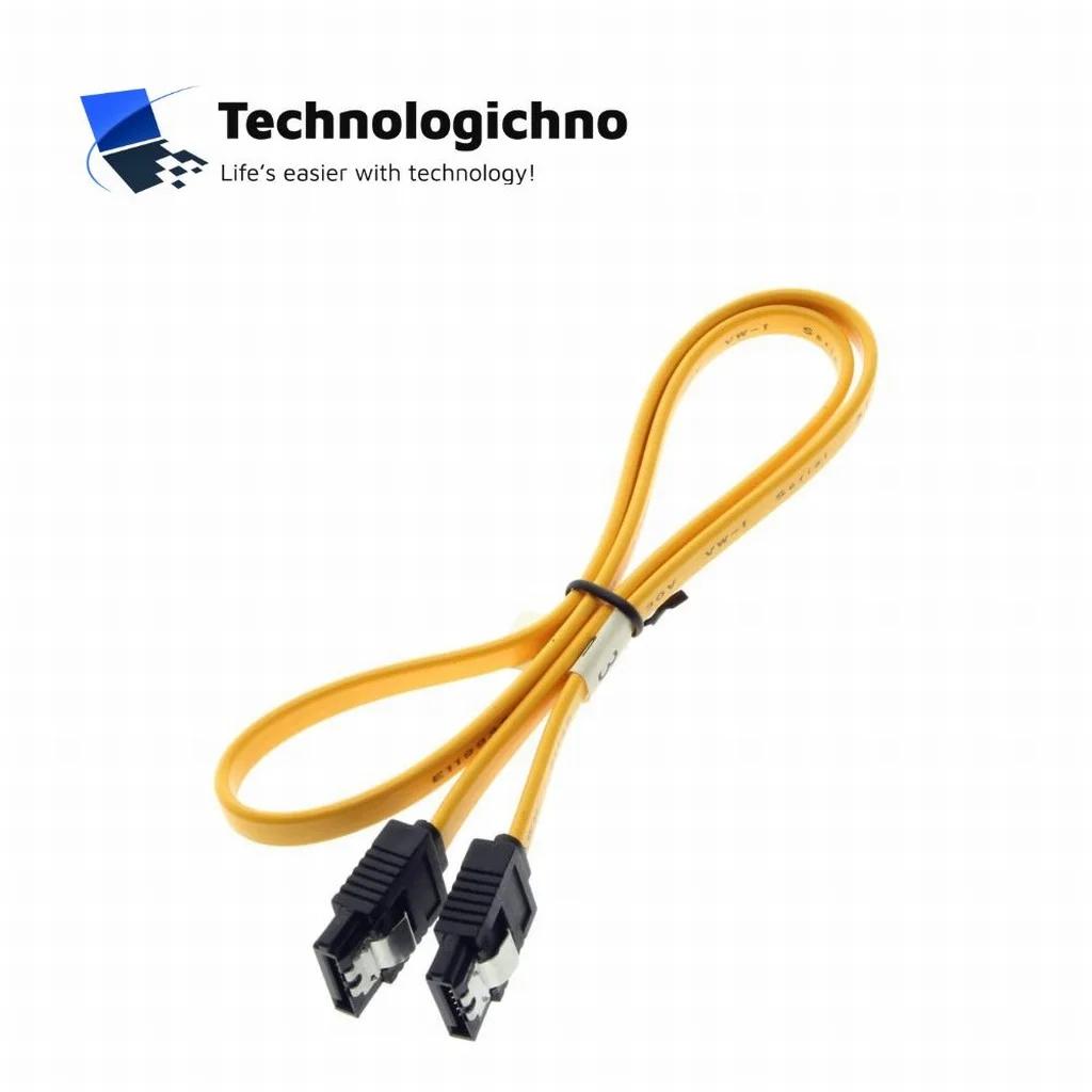  Кабел SATA W/Lock - CH302-Y 0.45m