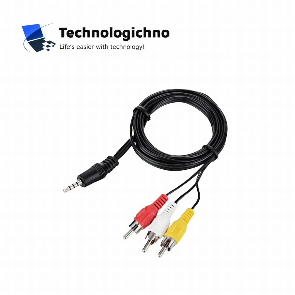  Кабел AUX 3.5mm - 3 RCA (чинч) 1.5M