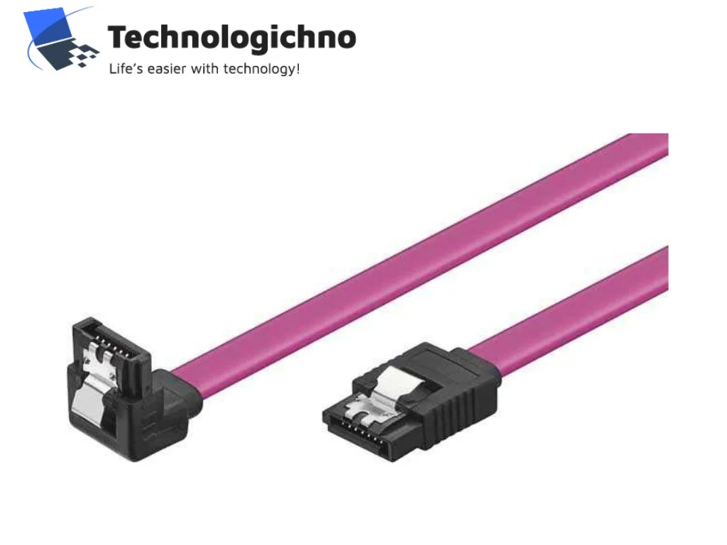  Кабел SATA W/Lock Right Angle CH302R - 0.45m