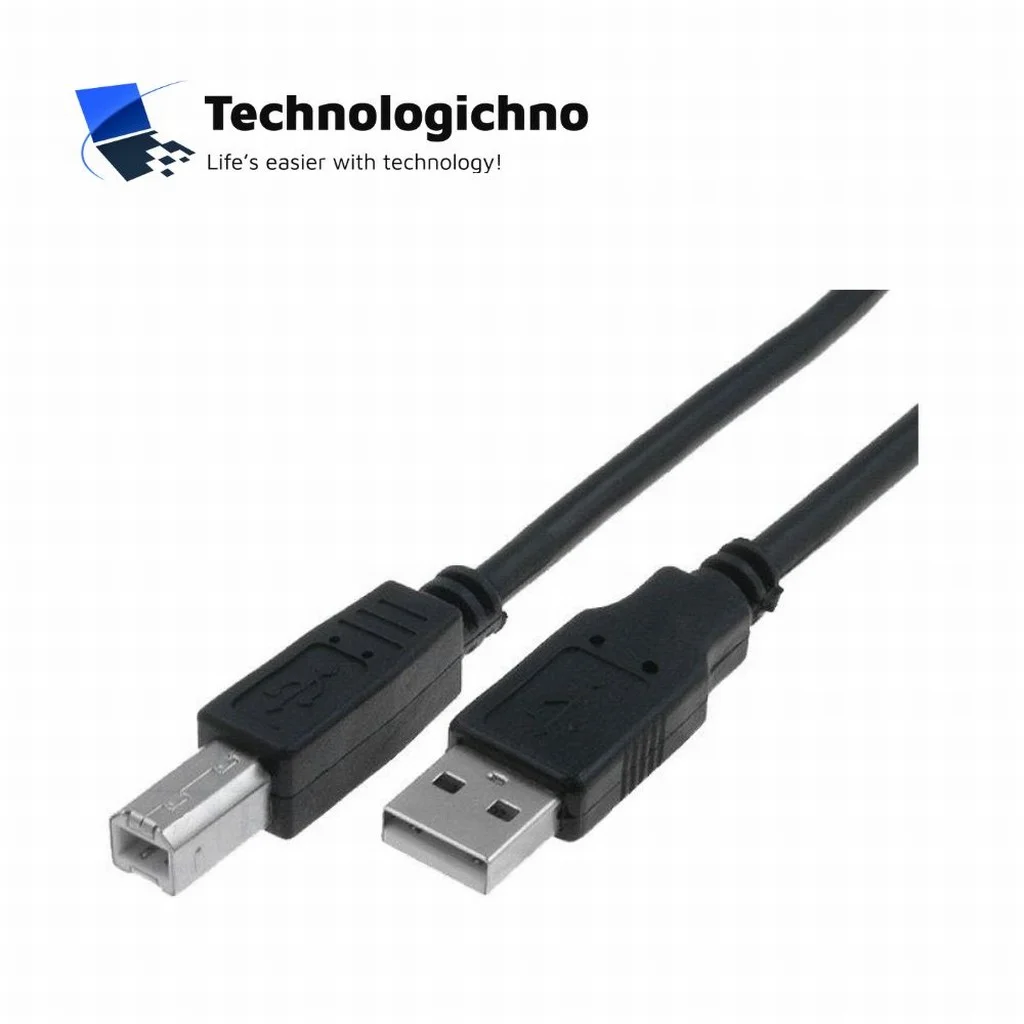  Кабел VCom USB 2.0 AM/BM Black CU201-B-3.0 3m