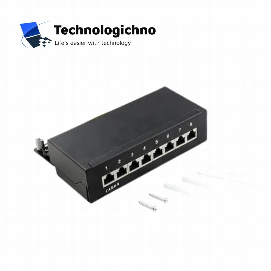  Пач панел LogiLink NP0018B 8xRJ45