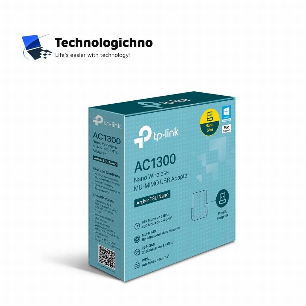  TP-Link Archer T3U Nano AC1300 Wireless USB