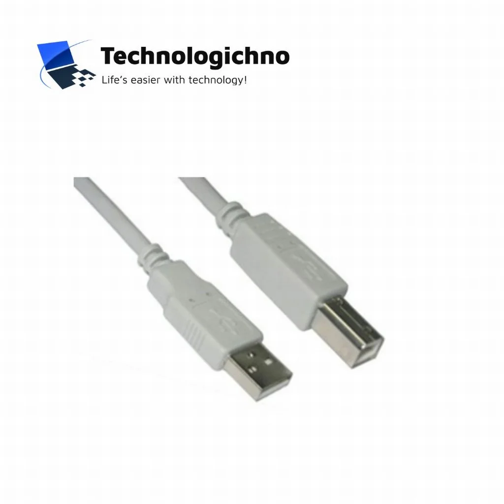  Кабел за принтер USB AM/BM 2.0V Beige 3m