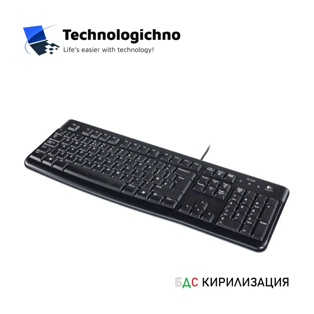 Клавиатура Logitech K120 USB US БДС
