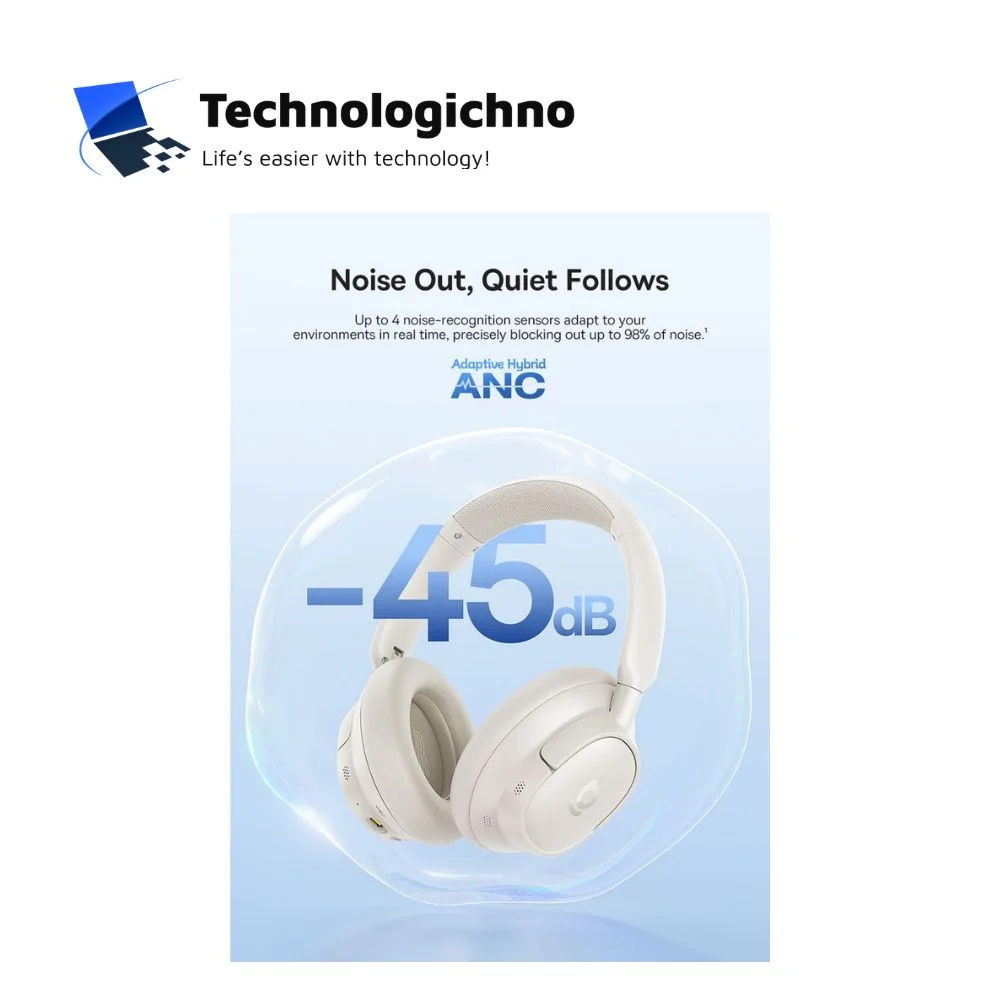  Bluetooth слушалки Baseus HF Bass BH1 ANC White