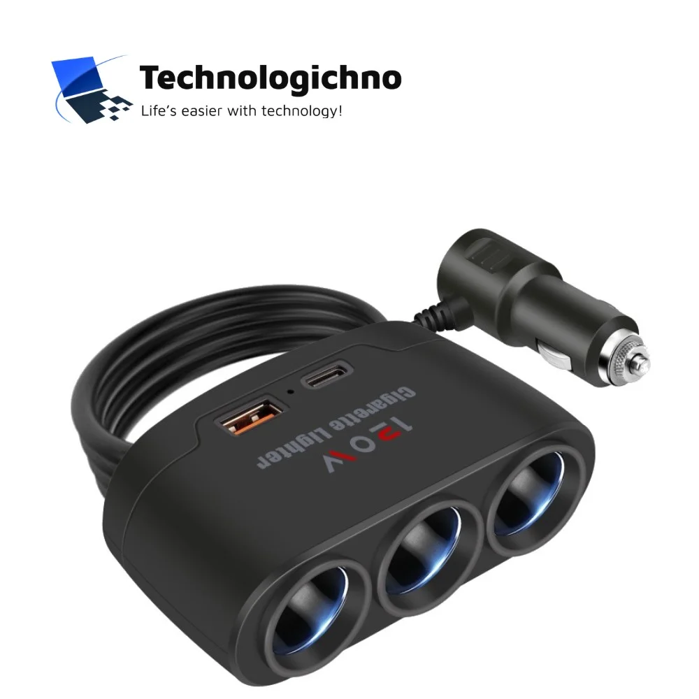  Разклонител за кола 12/24V 120W