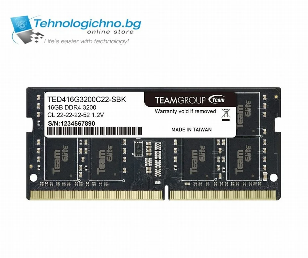  16GB DDR4 3200MHz SODIMM TeamGroup Elite