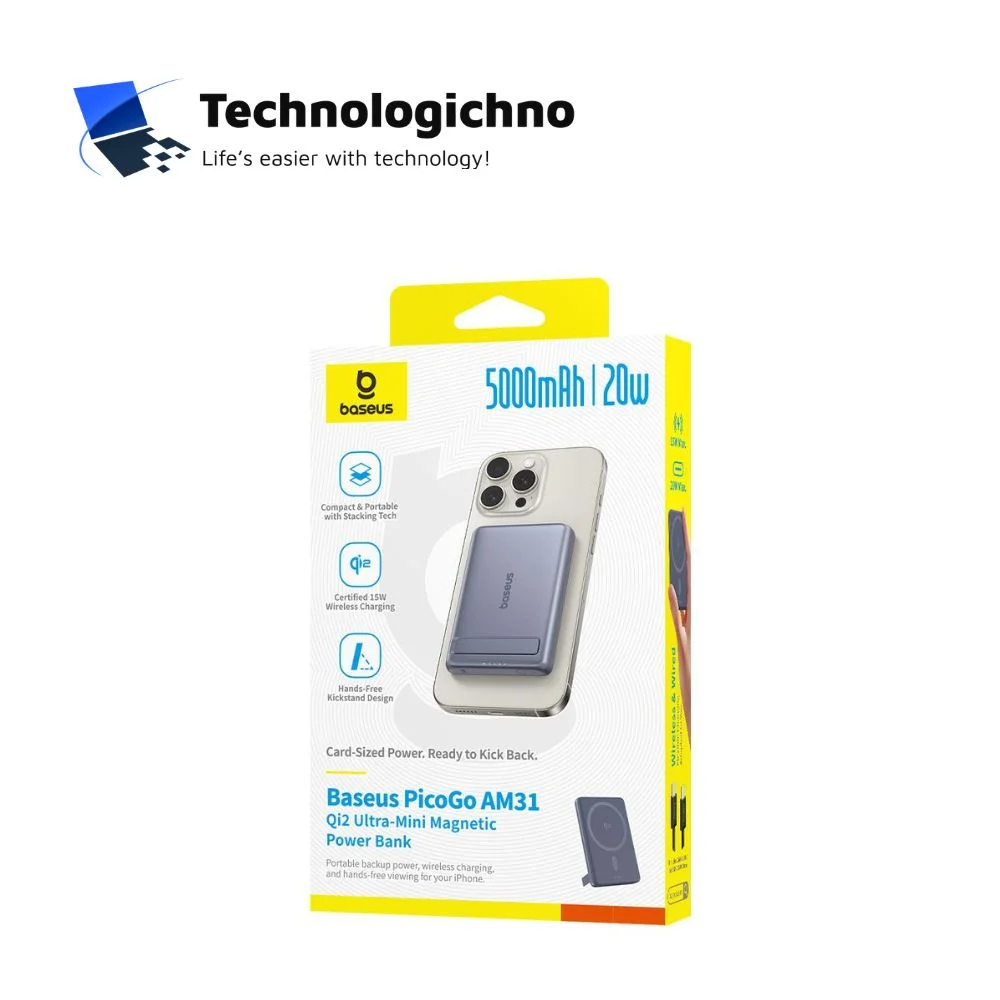  Baseus Power Bank 5000mAh 20W Magnetic Graphite