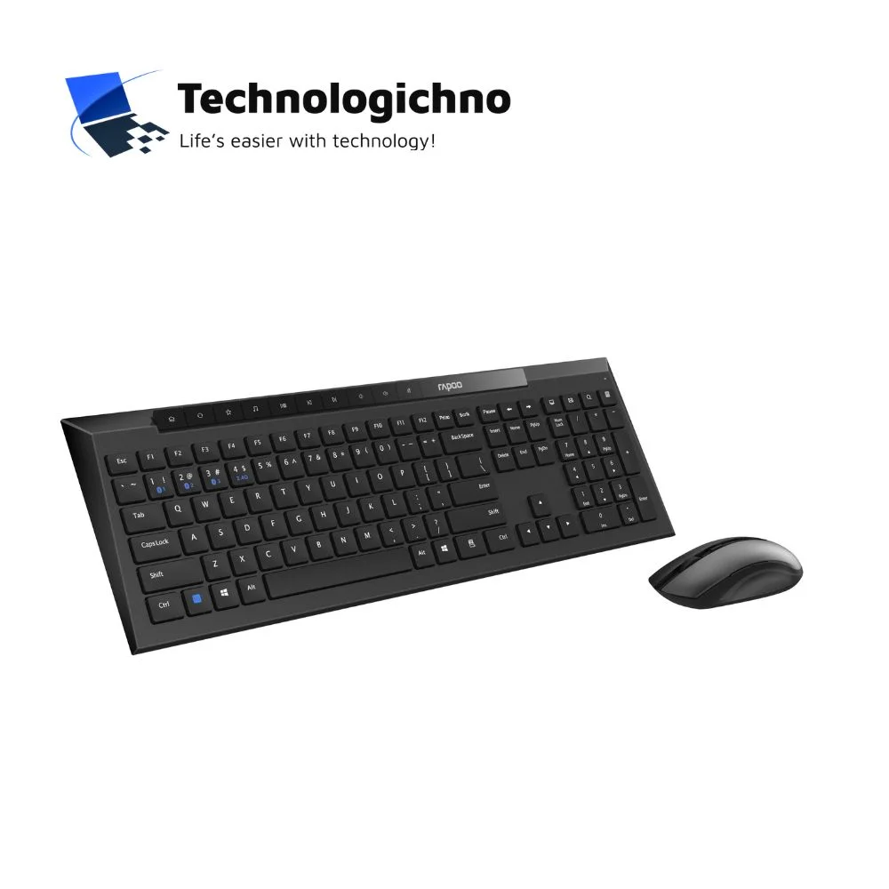  Клавиатура и мишка Rapoo 8210M Multi Mode Black