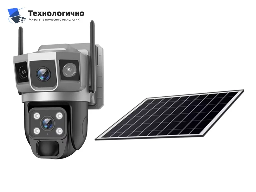  Камера външна Solar PTZ WiFi 3MP VTS02-G-EU V380