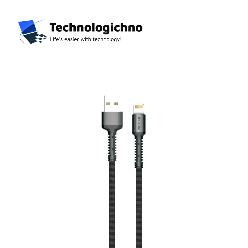  Кабел Nordic USB-A - Lightning Braided 40W 2m