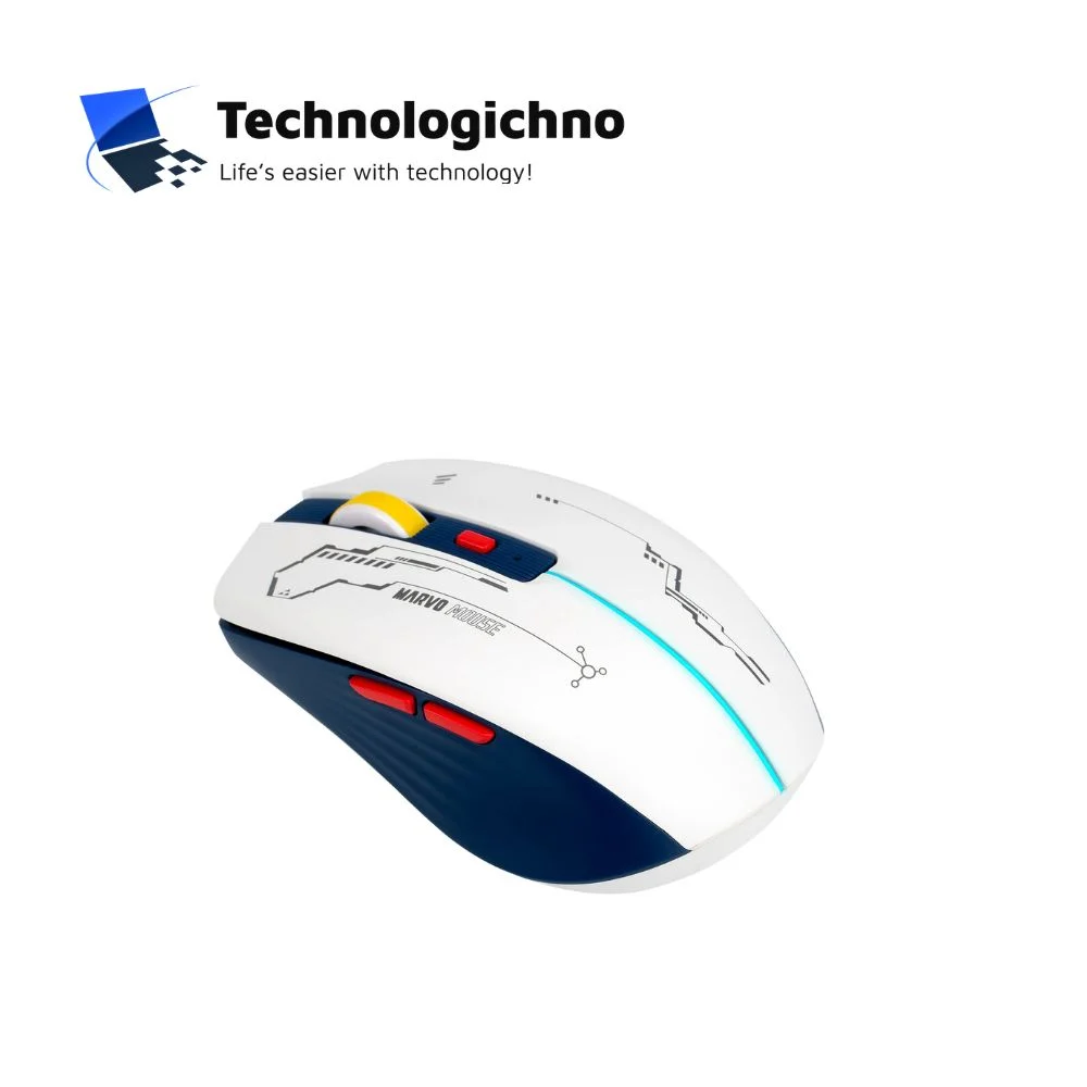  Геймърска мишка Marvo Wireless M796W White