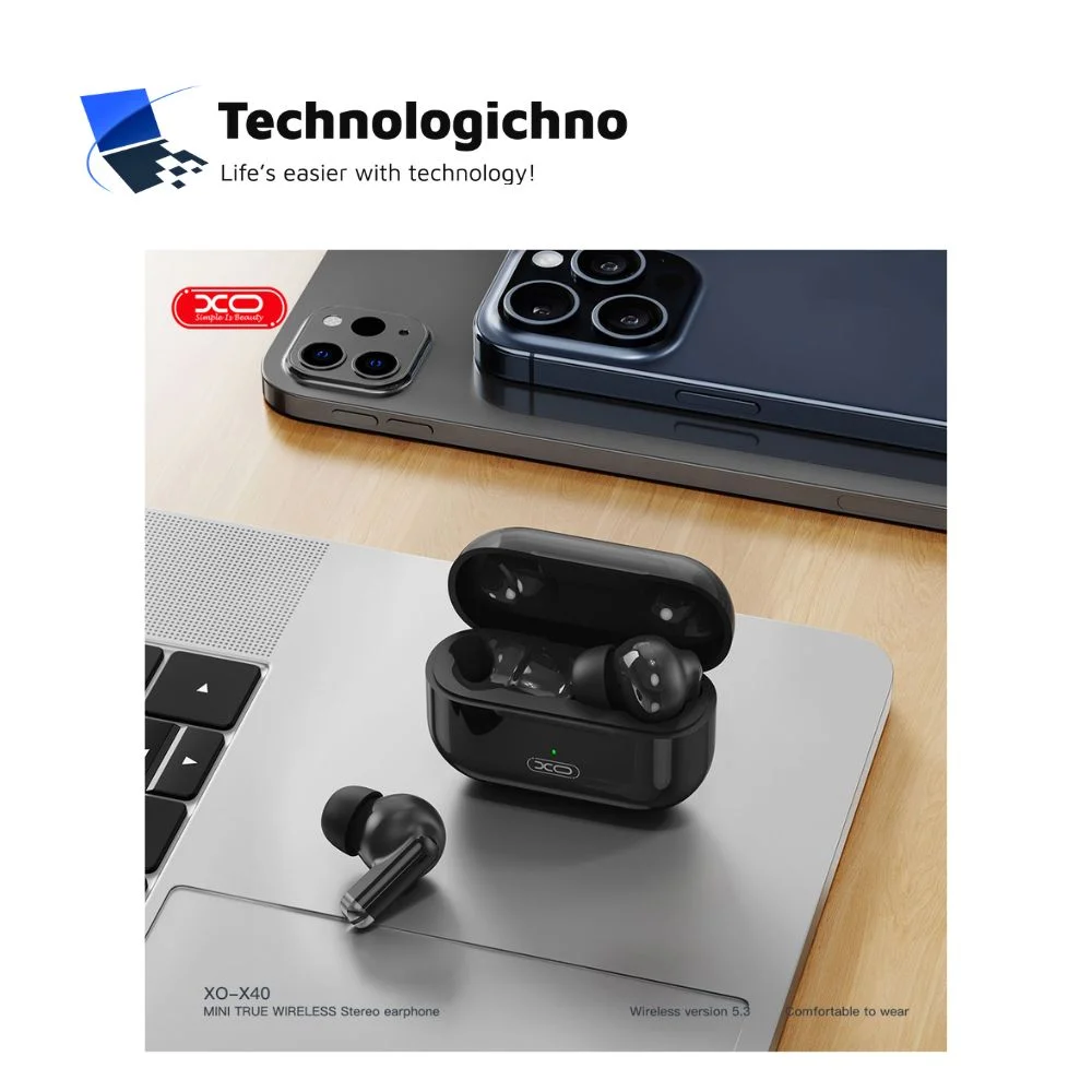  Bluetooth Слушалки XO HF X40 TWS Black