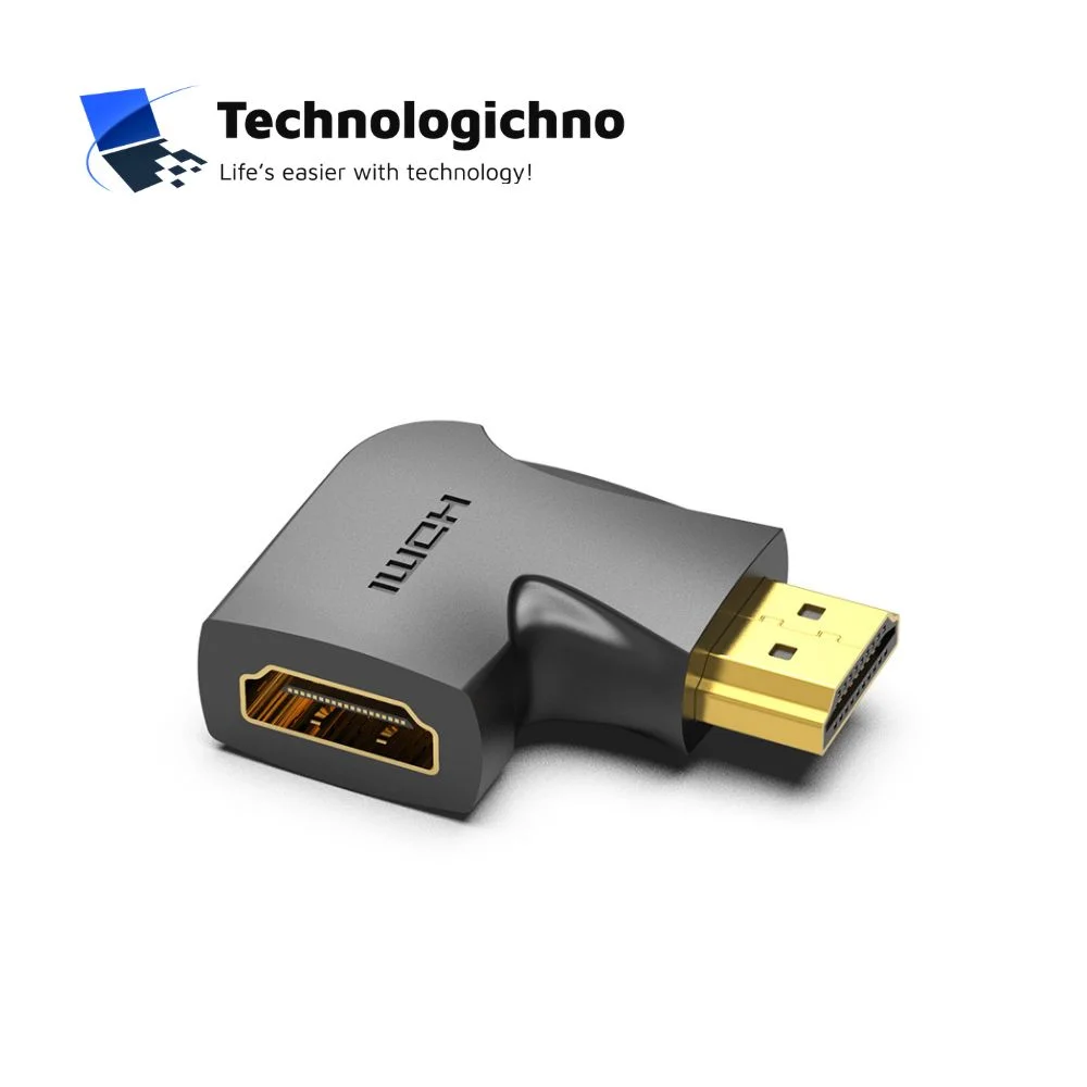  Адаптер Vention HDMI Vertikal Flat 90 Degree M/F