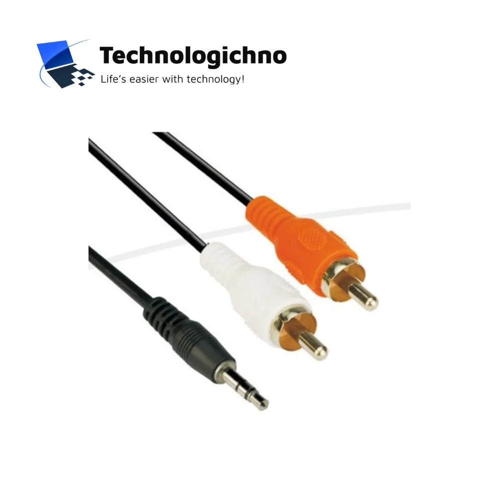 Кабел Audio 3.5mm Stereo M/2xRCA M-CV212 10m