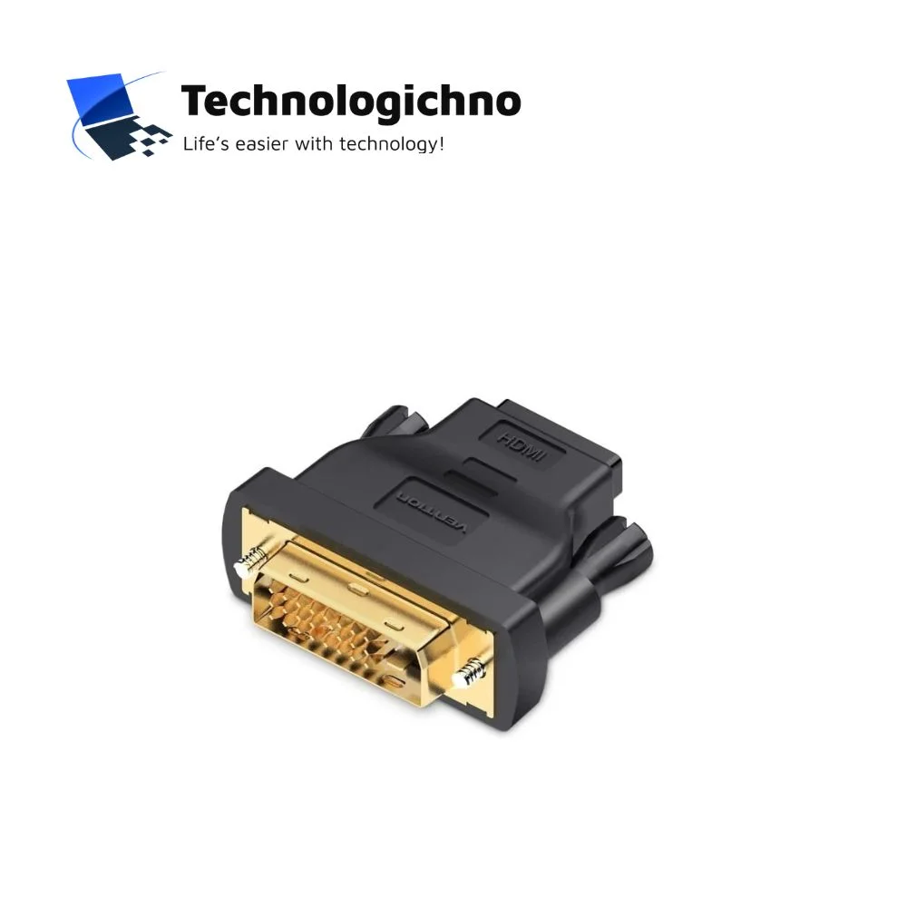  Преходник Vention DVI M / HDMI F Gold Plated