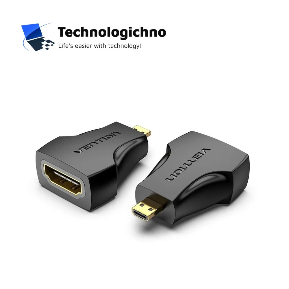  Преходник Vention Micro HDMI M/ HDMI F Black