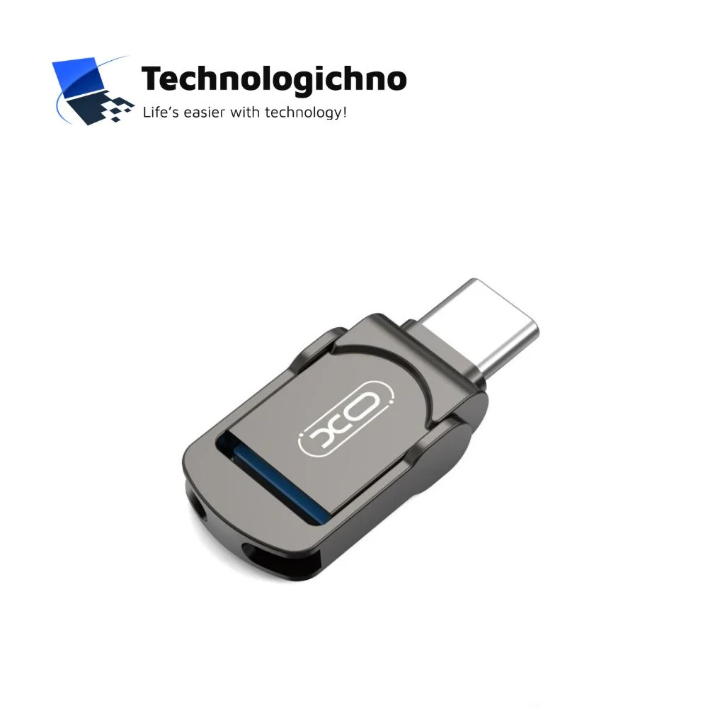  128GB Flash OTG Drive XO USB3.2+Type_C Graphite