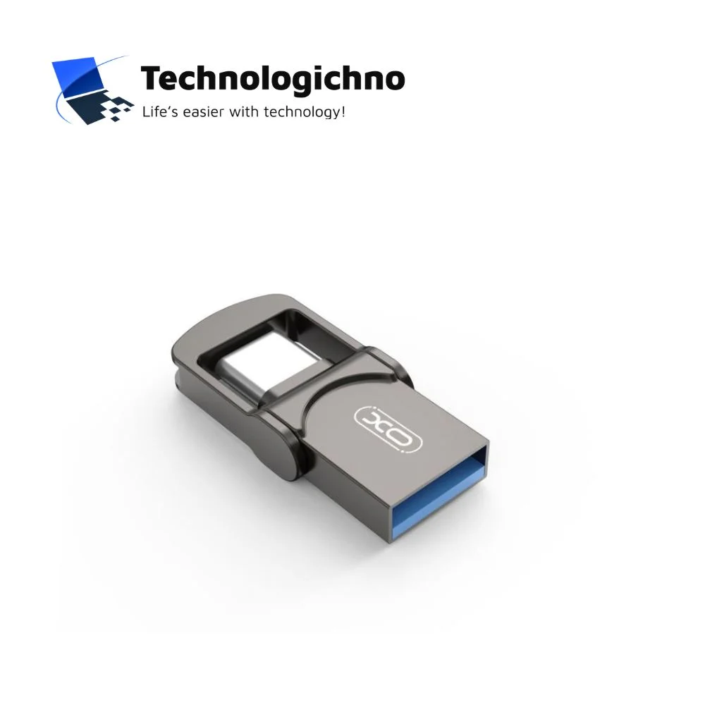  128GB Flash OTG Drive XO USB3.2+Type_C Graphite