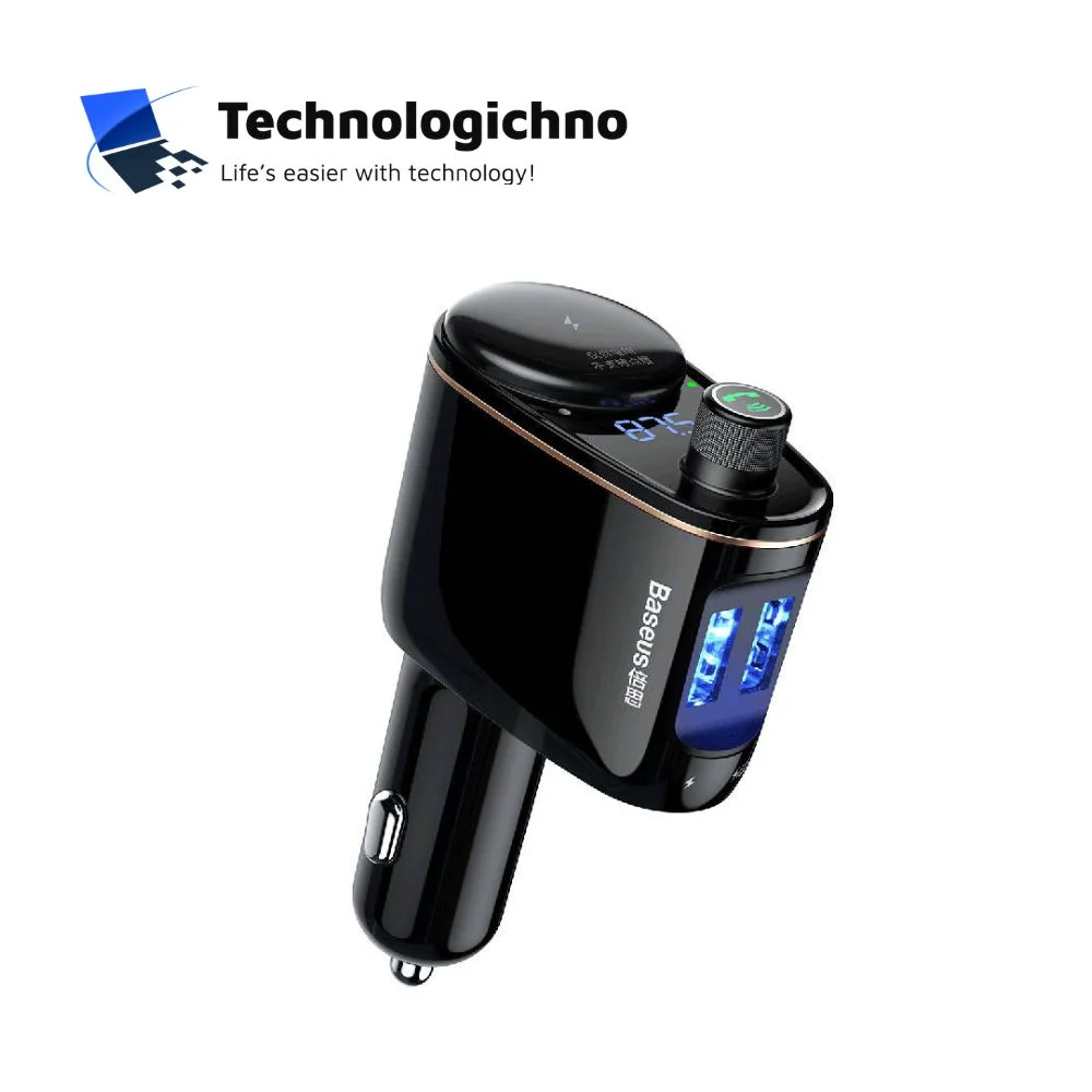  FM Transmiter Baseus MP3 QC 2xUSB-A Black