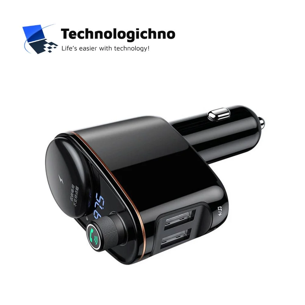  FM Transmiter Baseus MP3 QC 2xUSB-A Black