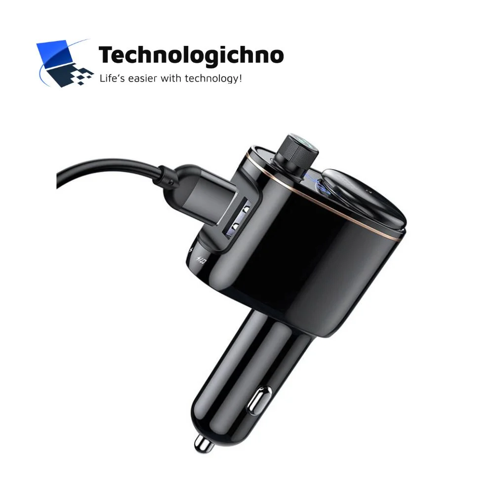  FM Transmiter Baseus MP3 QC 2xUSB-A Black
