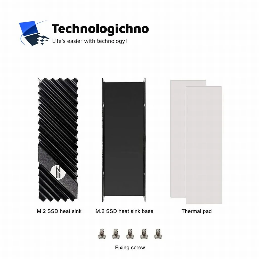  M.2 Heatsink EZDIY-FAB NVMe 2280 Black