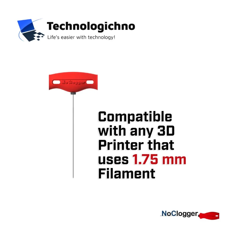  NoClogger Tool for 1.75mm Filament 180mm Long